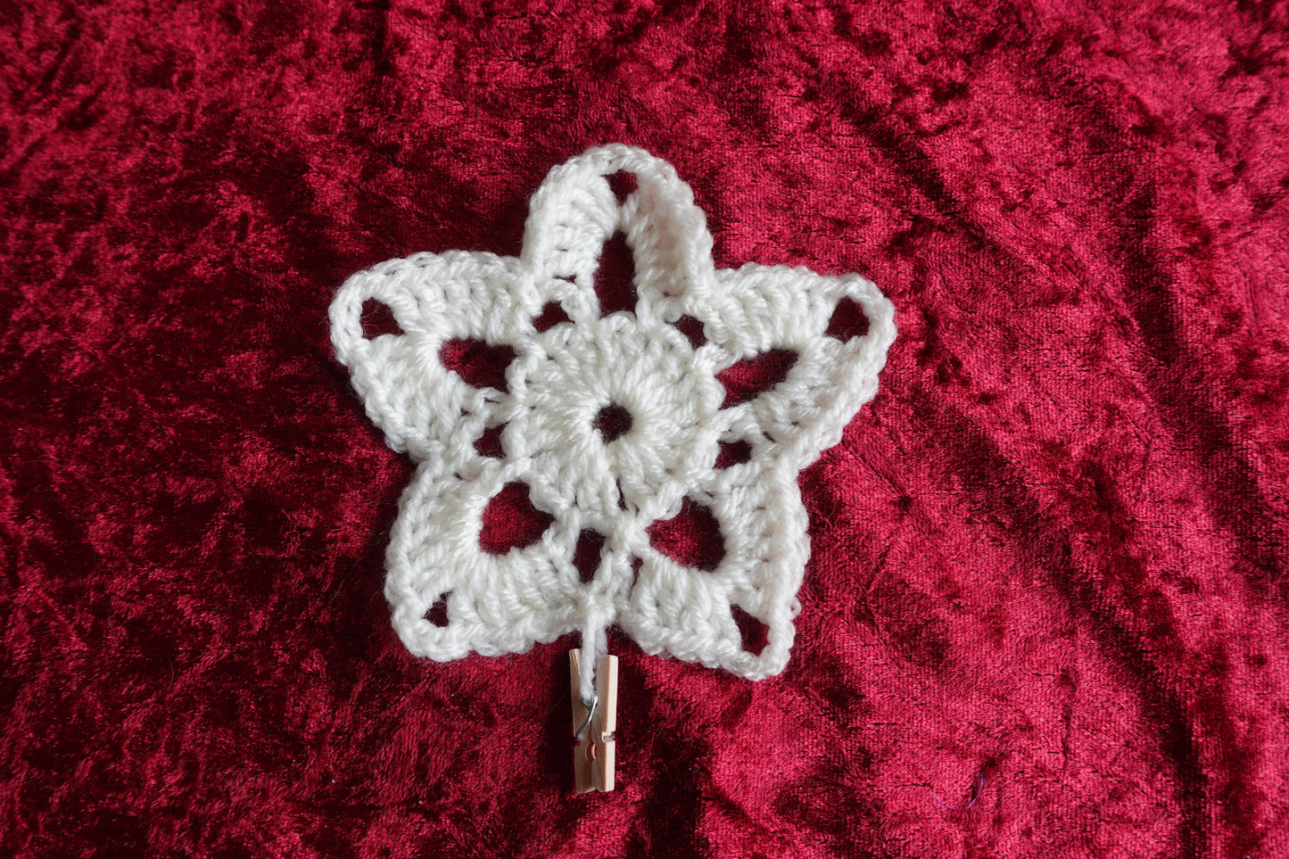 Crochet Star for Advent Garland
