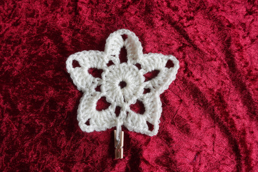 Crochet Star for Advent Garland