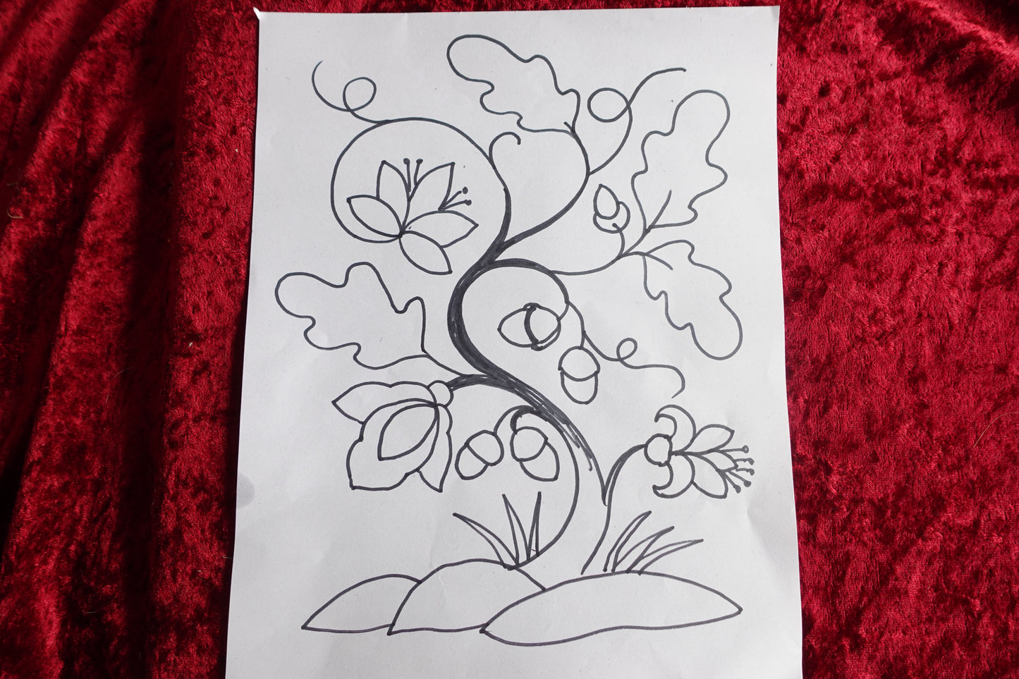 Crewelwork Embroidery Pattern