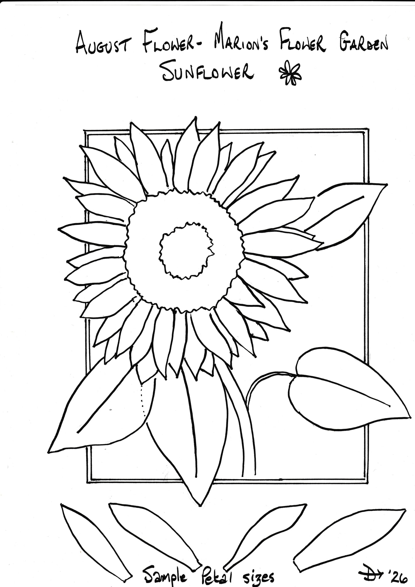 Sunflower Embroidery
