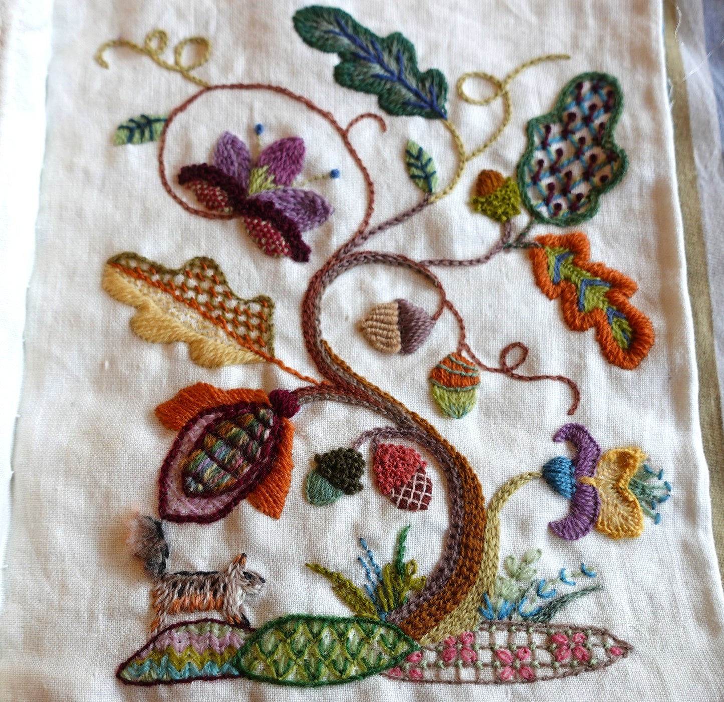 Crewelwork Embroidery Pattern