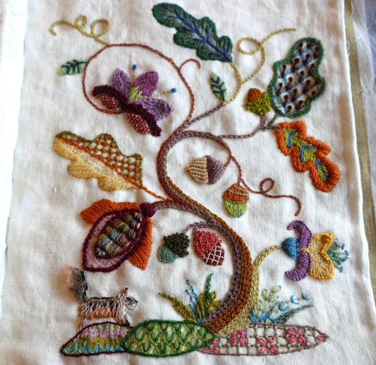 Crewelwork Embroidery Pattern