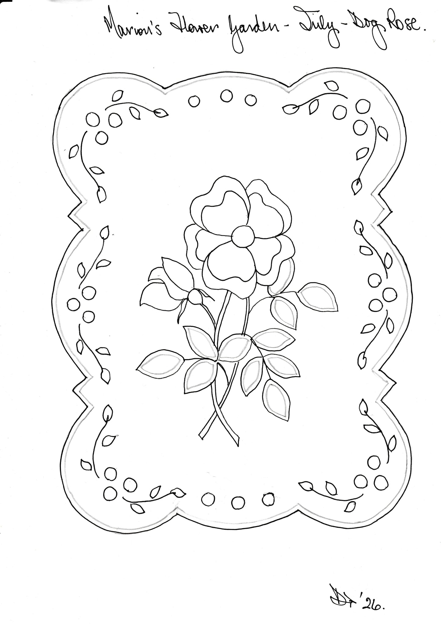 Dog Rose Broderie Anglaise